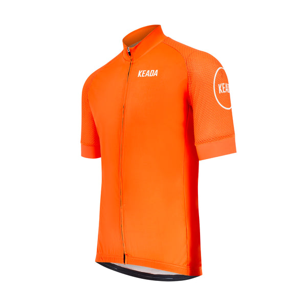 Men's Essential Short Sleeved Cycling Jersey - Orange