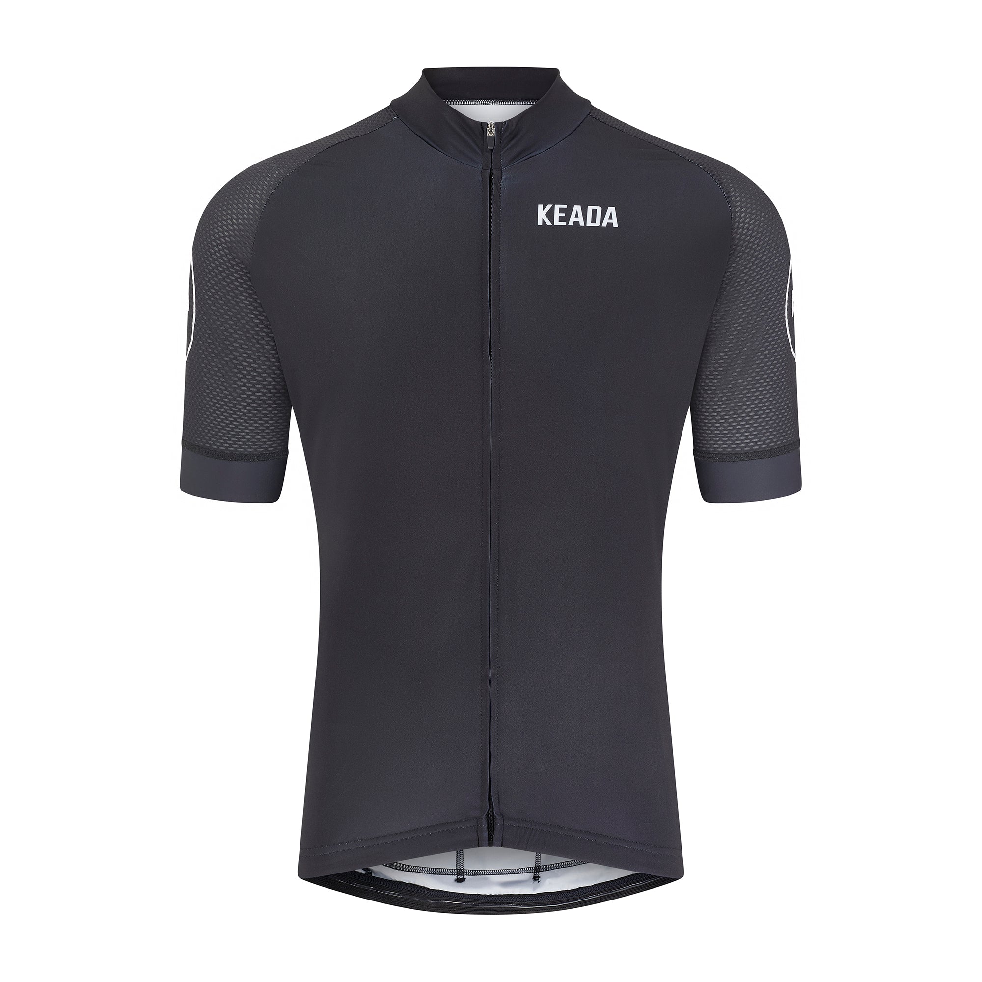 Maillot ciclista de manga corta Essential para mujer - Negro
