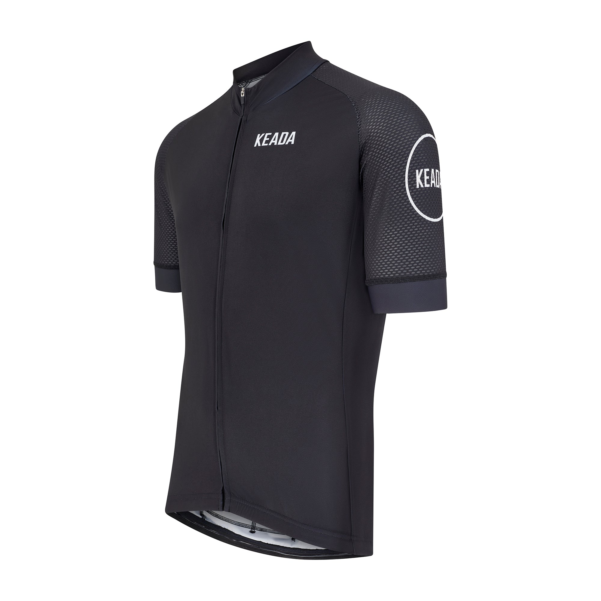 Maillot ciclista de manga corta Essential para mujer - Negro