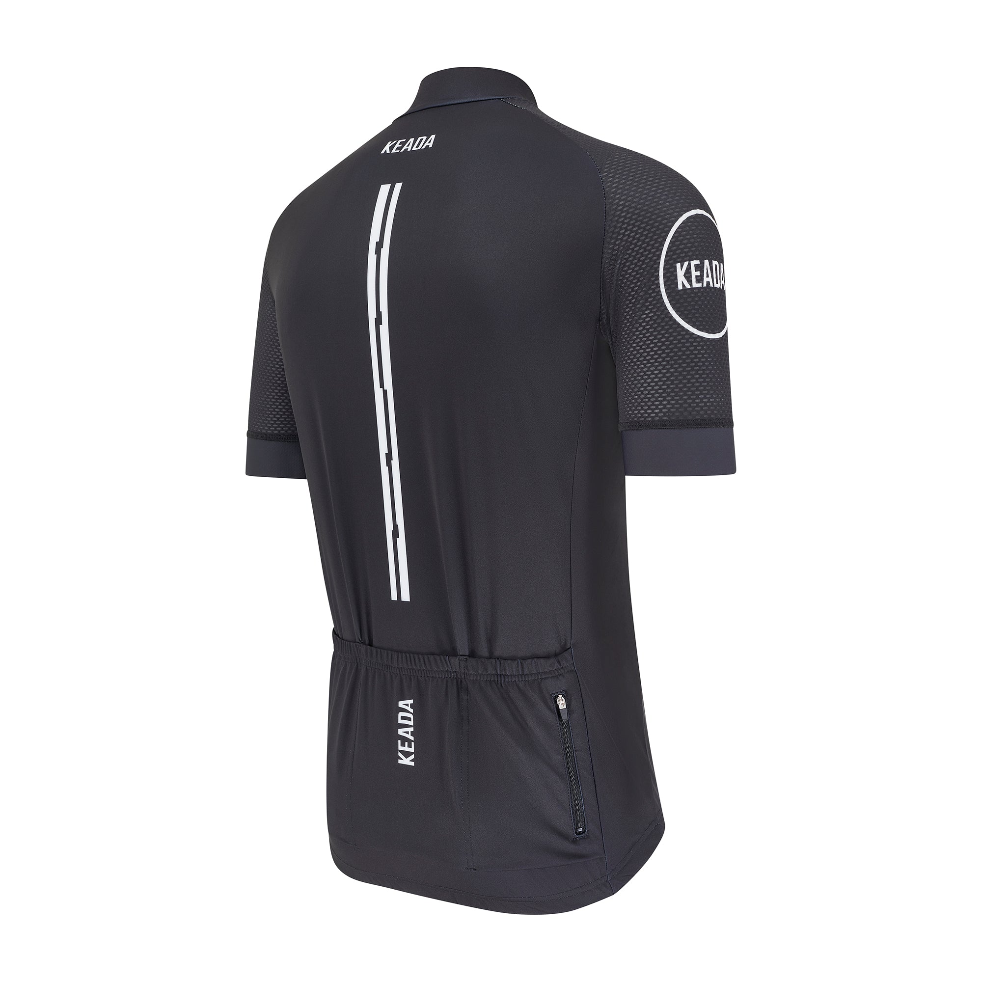 Maillot ciclista de manga corta Essential para mujer - Negro