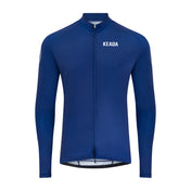 Maillot ciclista de manga larga Essential para mujer - Azul marino