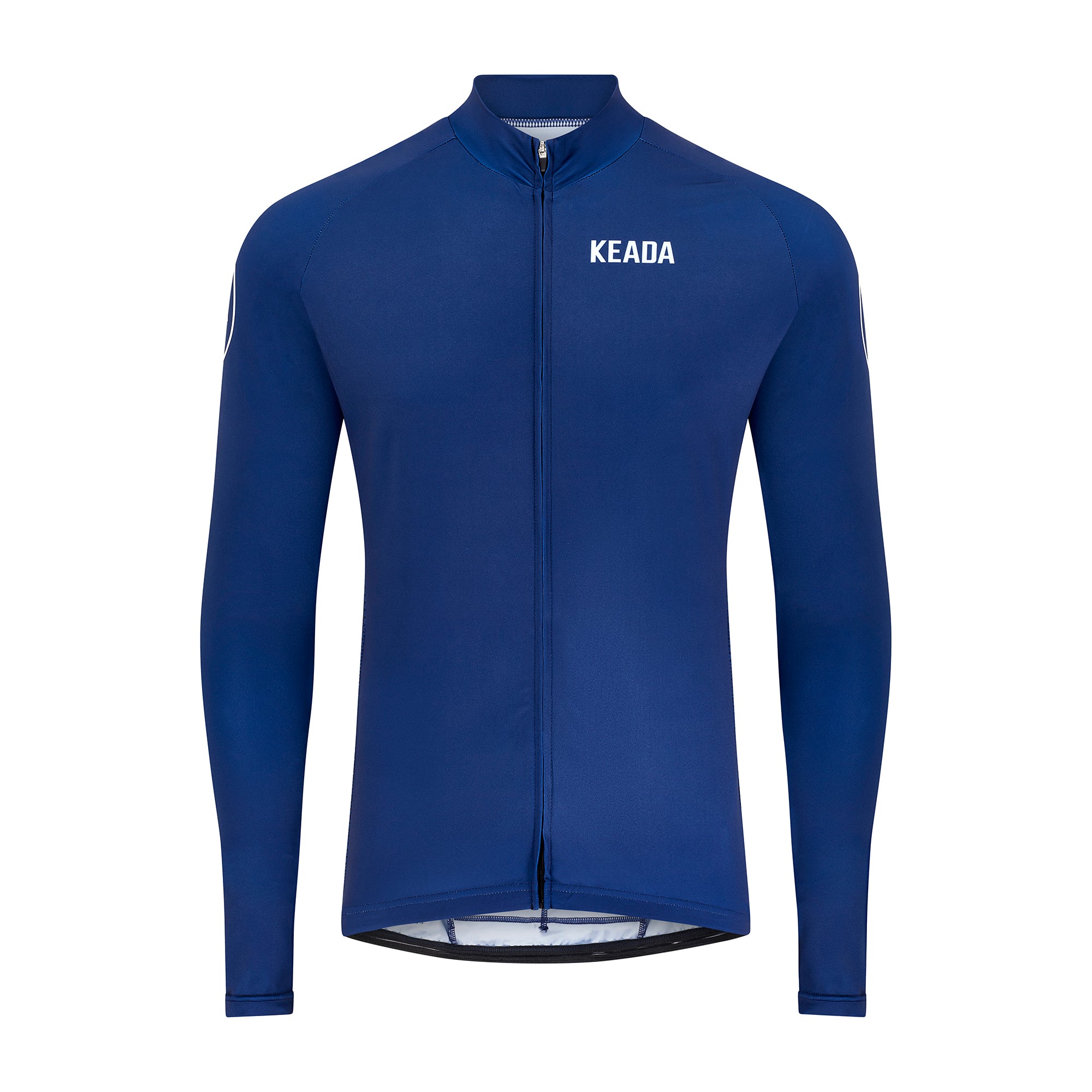 Maillot ciclista de manga larga Essential para mujer - Azul marino