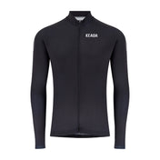 Maillot ciclista de manga larga Essential para hombre - Negro