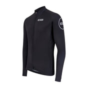Maillot ciclista de manga larga Essential para hombre - Negro