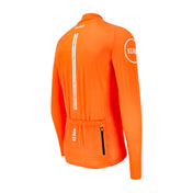 Maillot ciclista de manga larga Essential para mujer naranja