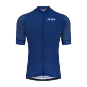 Maillot ciclista de manga corta Essential para mujer - Azul marino