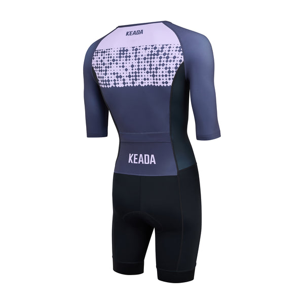 Systematic One Trisuit - Women's Sleeved Trisuit Purple