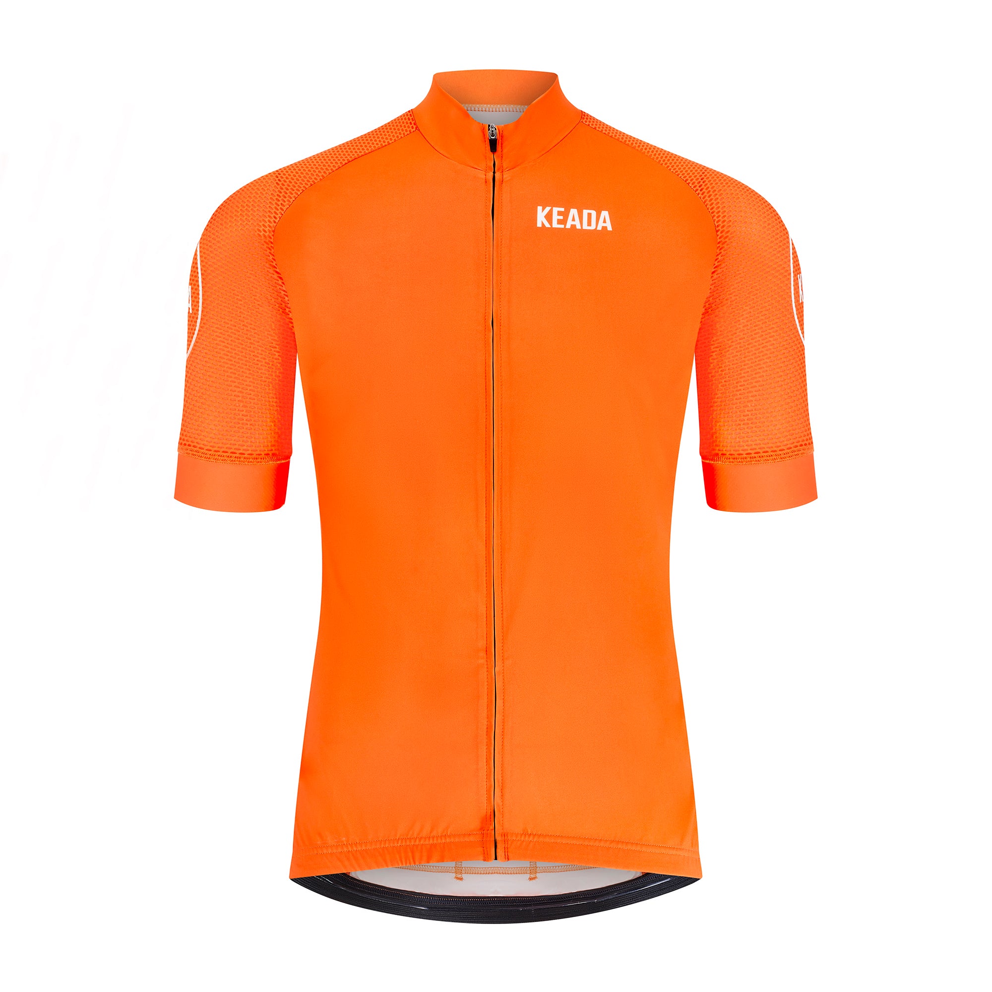 Maillot de cyclisme essentiel à manches courtes pour hommes - Orange