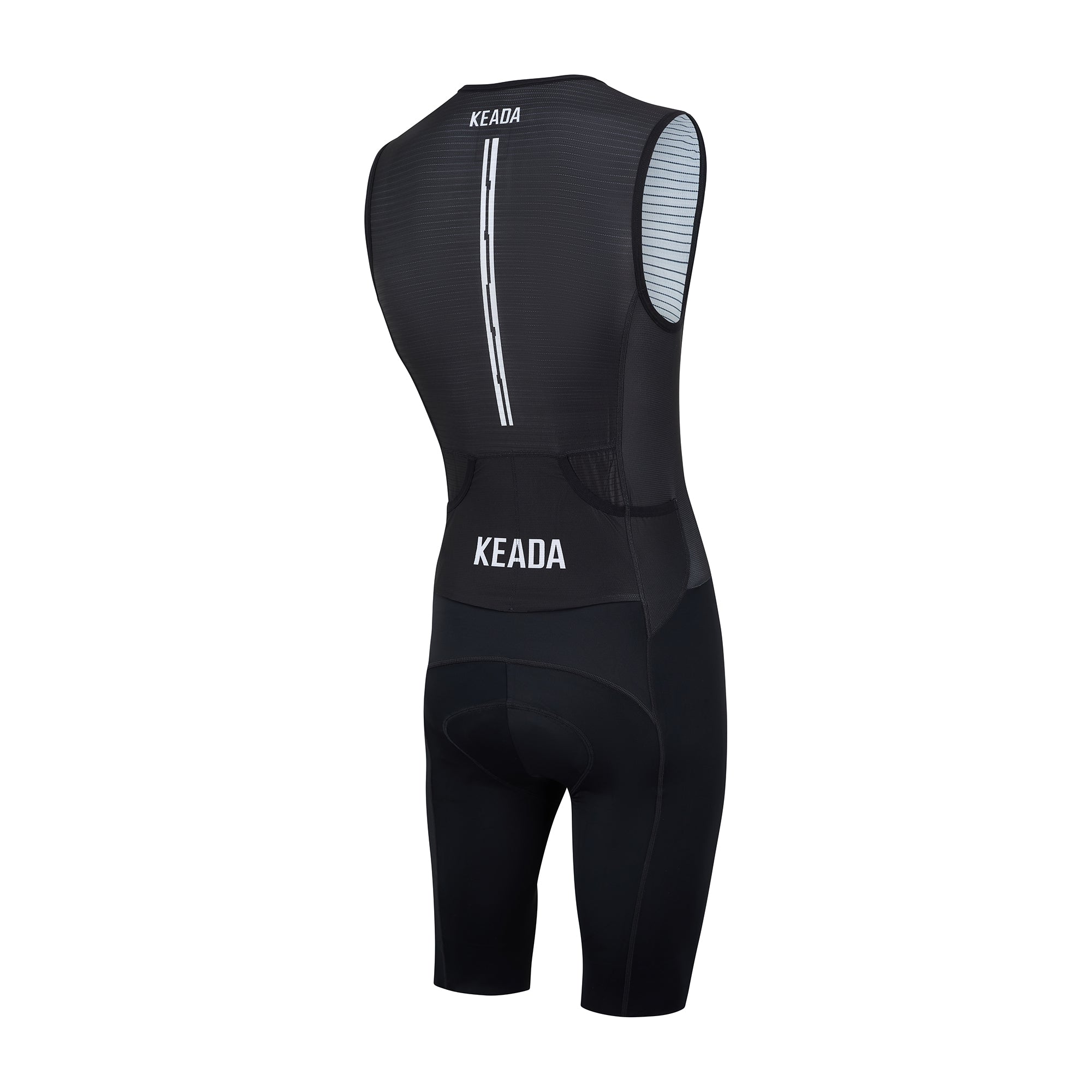 Essential Trisuit - Men's Sleeveless Trisuit Black