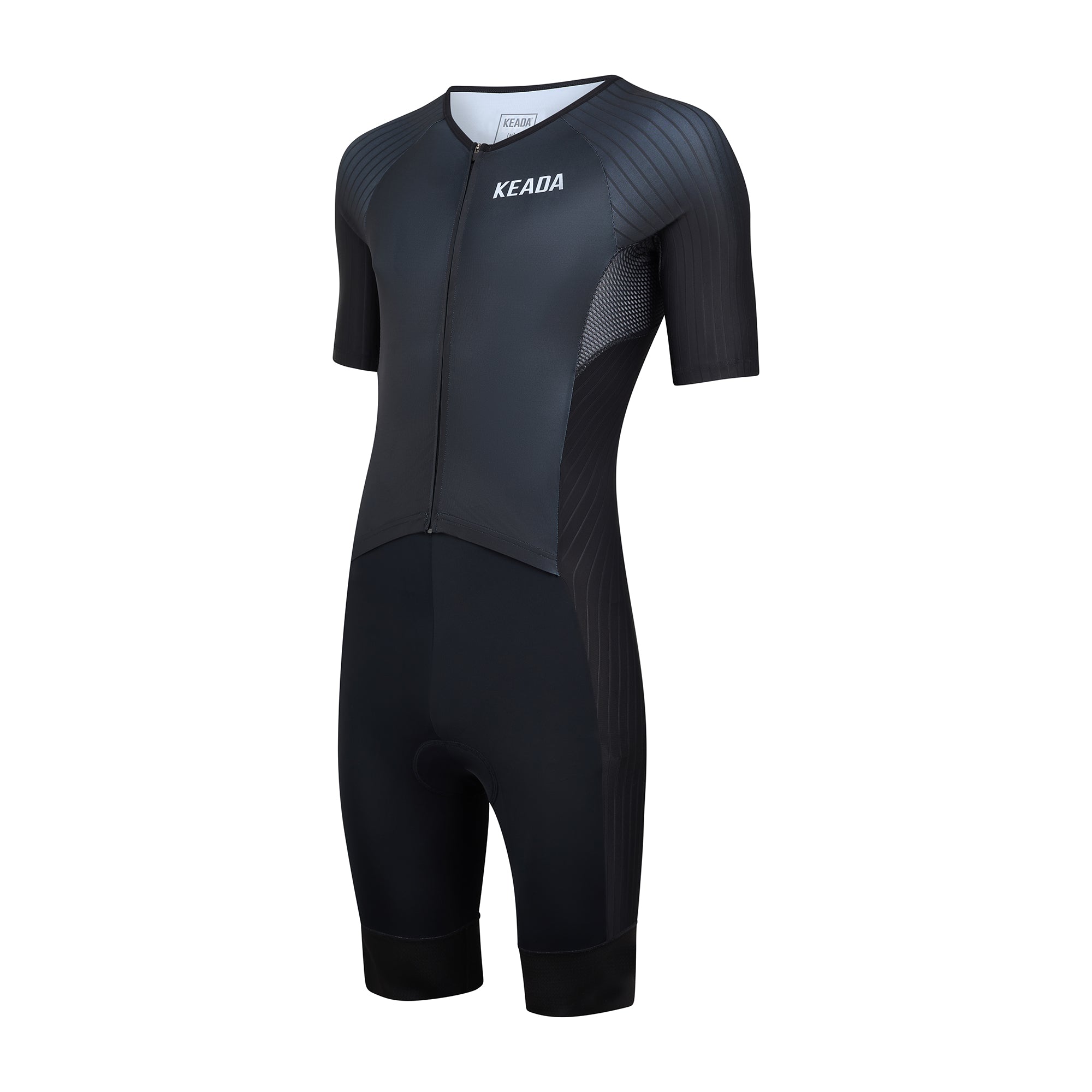 Essential Trisuit - Men's Sleeved Trisuit Black