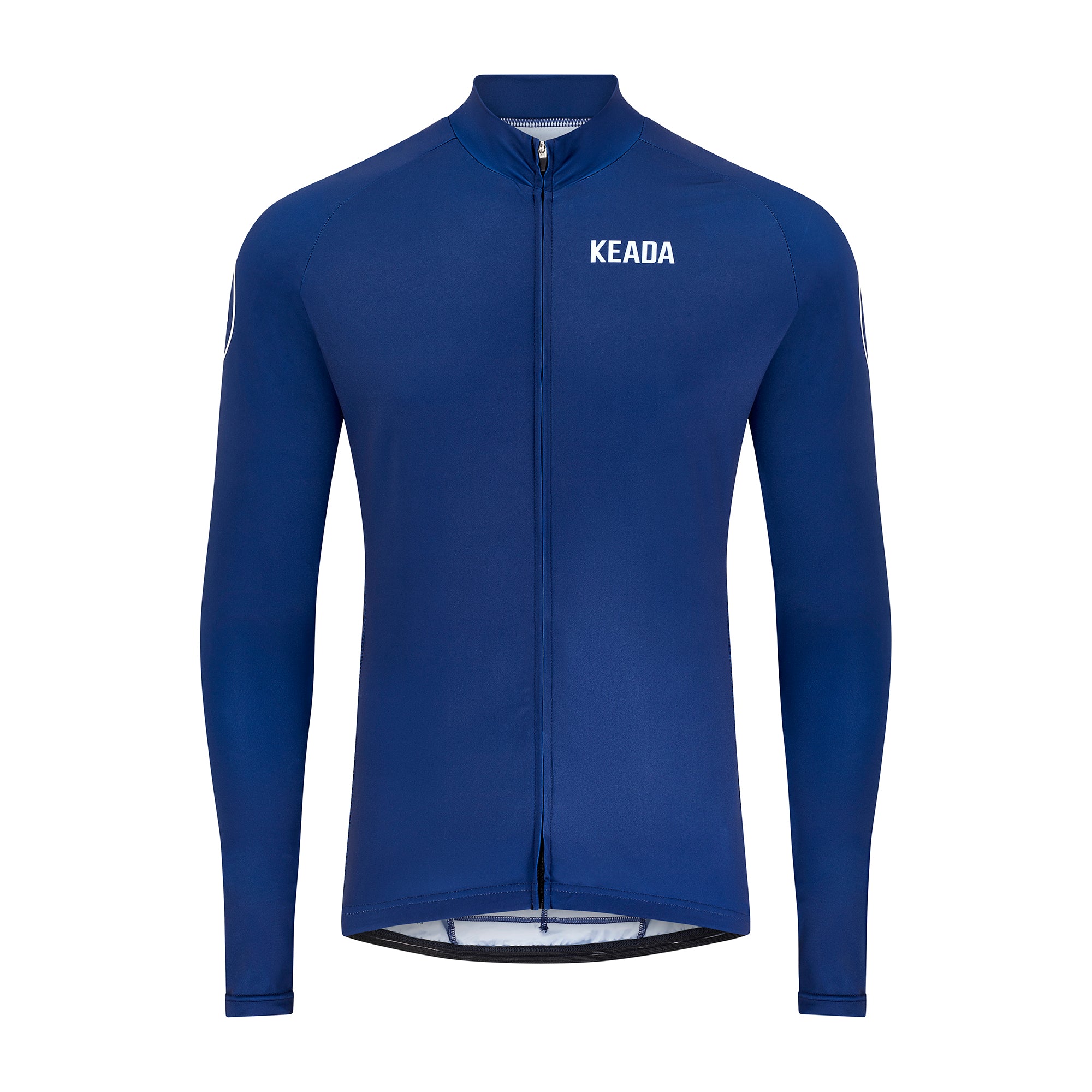 Men's Essential Long Sleeved Cycling Jersey - Navy
