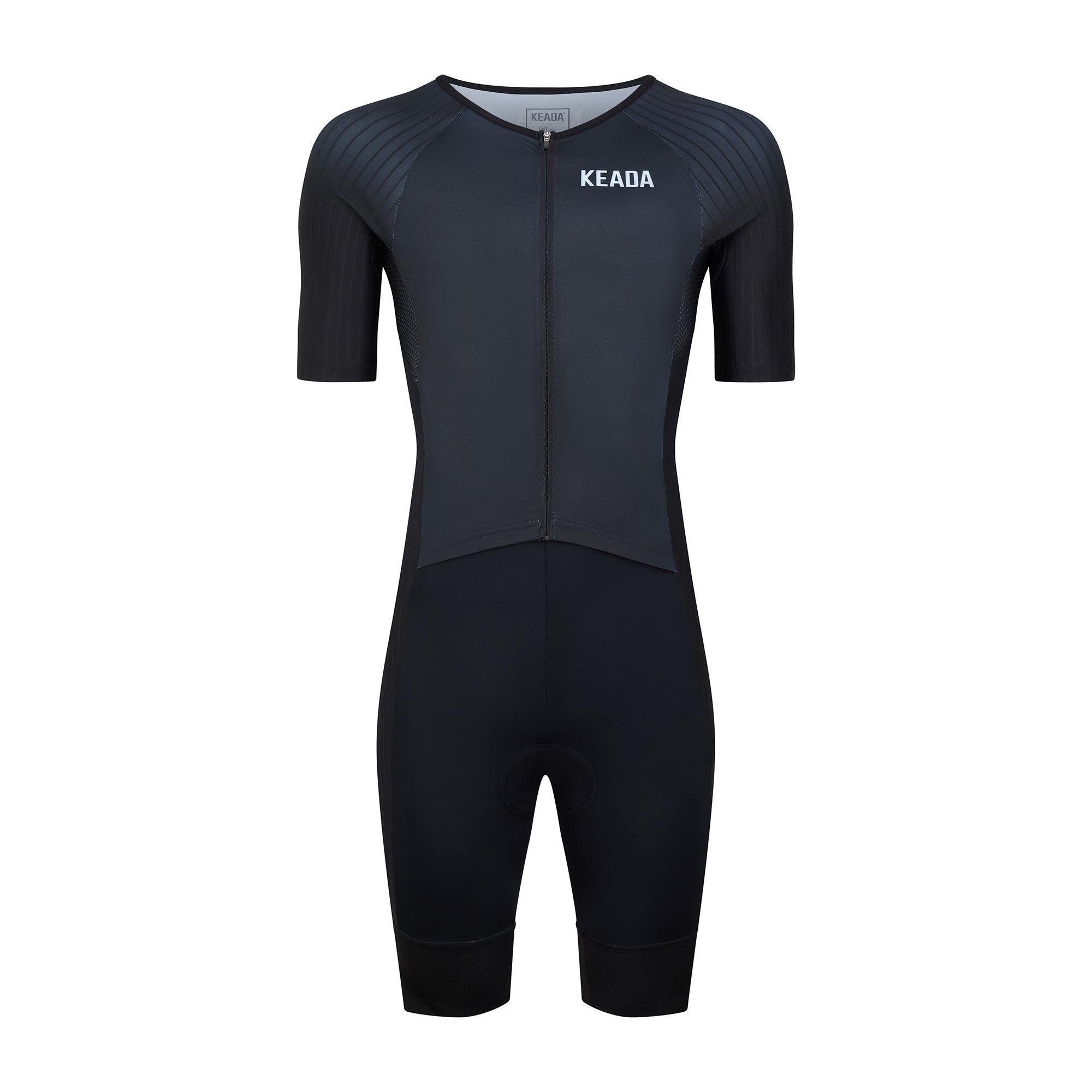 Essential Trisuit - Men's Sleeved Trisuit Black