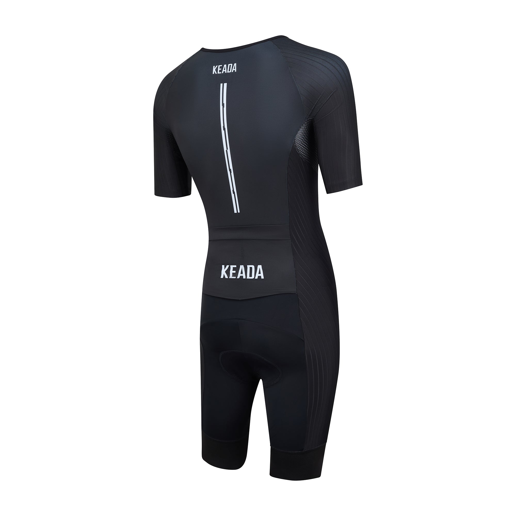 Essential Trisuit - Men's Sleeved Trisuit Black