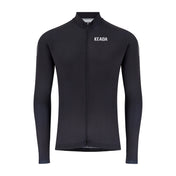 Men's Essential Long Sleeved Cycling Jersey - Black