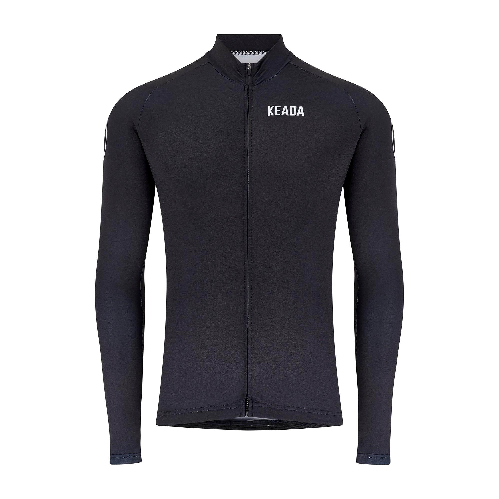 Men's Essential Long Sleeved Cycling Jersey - Black